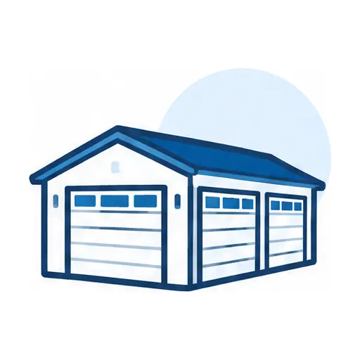 Schematic: 3-car garage