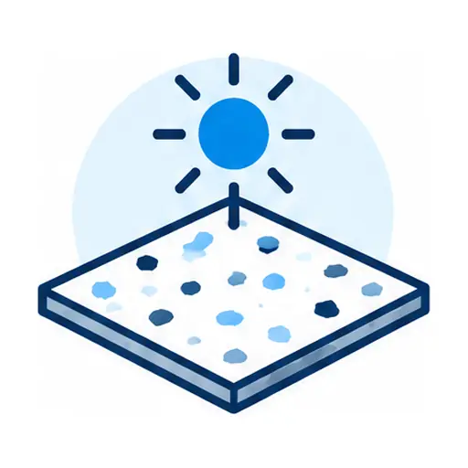 Schematic icon: Polyaspartic Garage Floors