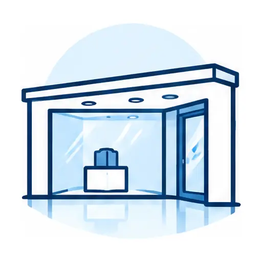 Schematic icon: Retail and Showroom Epoxy Floors
